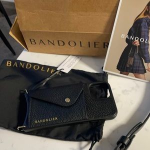 Bandolier i 12 phone case leather with cross body detachable strap!